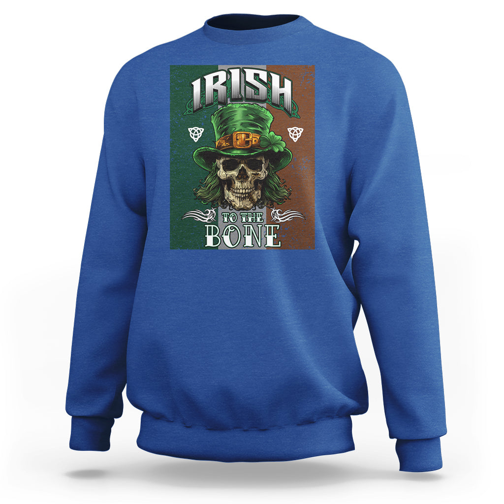 Irish Skull Sweatshirt Irish To The Born - Wonder Print Shop