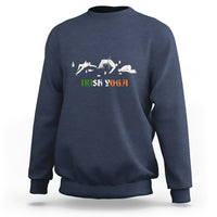 Funny St. Patricks Day Drinking Sweatshirt Irish Yoga Drunk Poses - Wonder Print Shop