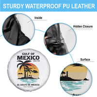 Gulf of Mexico Forever Since 1550 Spare Tire Cover Golfo De Mexico Para Siempre Retro Beach