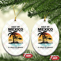 Gulf of Mexico Forever Since 1550 Ceramic Ornament Golfo De Mexico Para Siempre Retro Beach - Wonder Print Shop