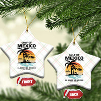 Gulf of Mexico Forever Since 1550 Ceramic Ornament Golfo De Mexico Para Siempre Retro Beach - Wonder Print Shop