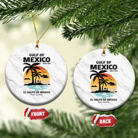 Gulf of Mexico Forever Since 1550 Ceramic Ornament Golfo De Mexico Para Siempre Retro Beach - Wonder Print Shop