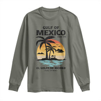 Gulf of Mexico Forever Since 1550 Long Sleeve Shirt Golfo De Mexico Para Siempre Retro Beach