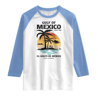 Gulf of Mexico Forever Since 1550 Raglan Shirt Golfo De Mexico Para Siempre Retro Beach