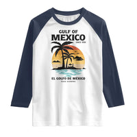 Gulf of Mexico Forever Since 1550 Raglan Shirt Golfo De Mexico Para Siempre Retro Beach
