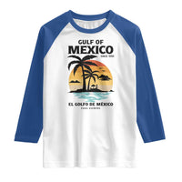 Gulf of Mexico Forever Since 1550 Raglan Shirt Golfo De Mexico Para Siempre Retro Beach