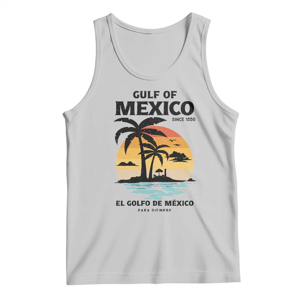 Gulf of Mexico Forever Since 1550 Tank Top Golfo De Mexico Para Siempre Retro Beach