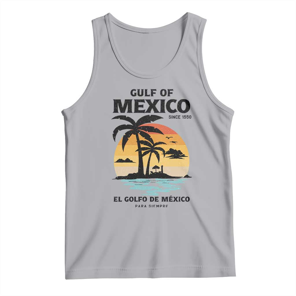 Gulf of Mexico Forever Since 1550 Tank Top Golfo De Mexico Para Siempre Retro Beach