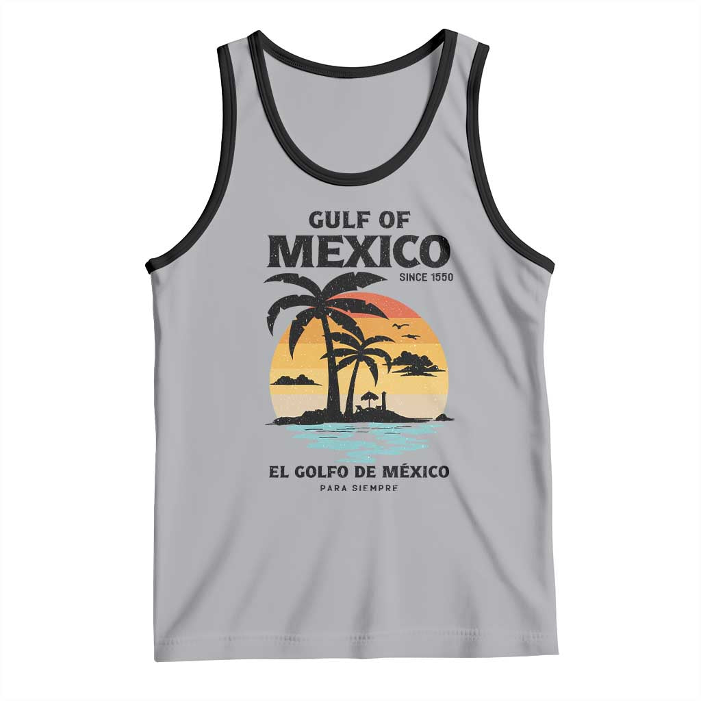 Gulf of Mexico Forever Since 1550 Tank Top Golfo De Mexico Para Siempre Retro Beach