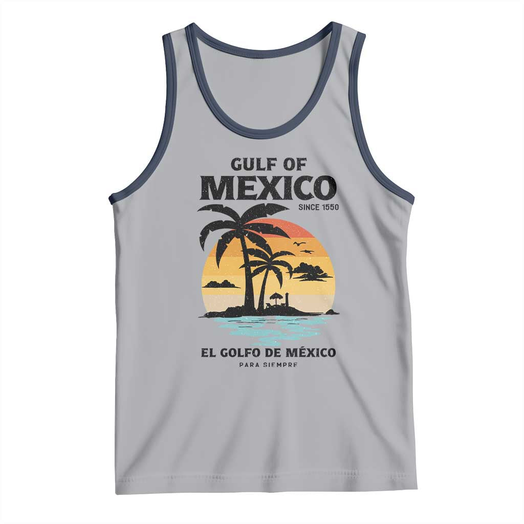 Gulf of Mexico Forever Since 1550 Tank Top Golfo De Mexico Para Siempre Retro Beach