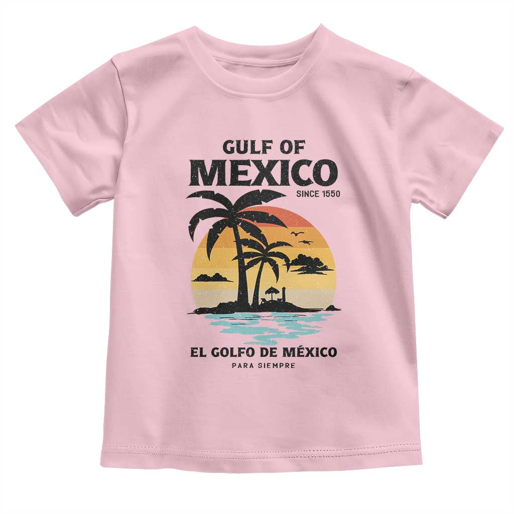 Gulf of Mexico Forever Since 1550 Toddler T Shirt Golfo De Mexico Para Siempre Retro Beach