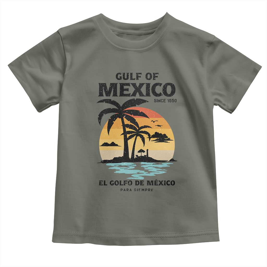 Gulf of Mexico Forever Since 1550 Toddler T Shirt Golfo De Mexico Para Siempre Retro Beach