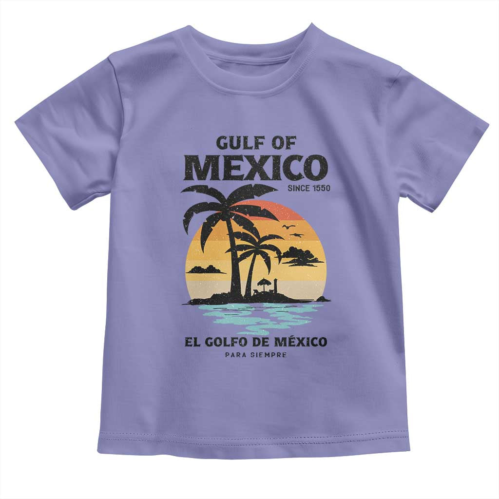 Gulf of Mexico Forever Since 1550 Toddler T Shirt Golfo De Mexico Para Siempre Retro Beach
