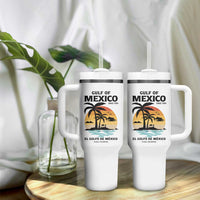 Gulf of Mexico Forever Since 1550 Tumbler With Handle Golfo De Mexico Para Siempre Retro Beach