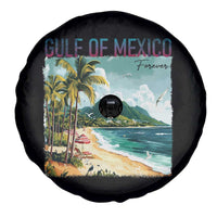 Gulf of Mexico Forever Spare Tire Cover Retro Beach