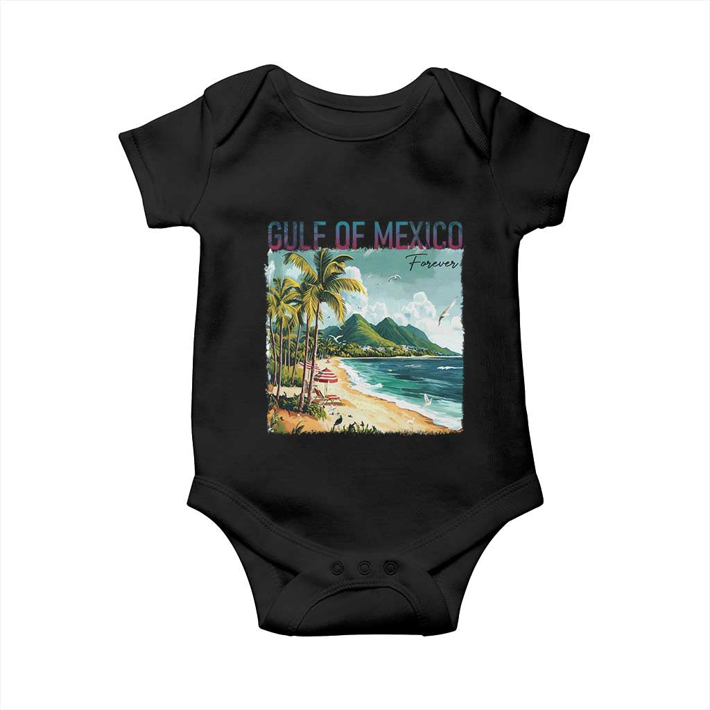 Gulf of Mexico Forever Baby Onesie Retro Beach