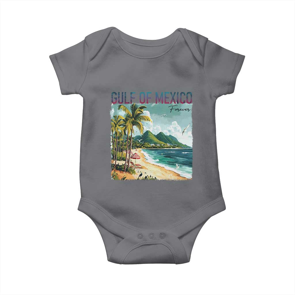 Gulf of Mexico Forever Baby Onesie Retro Beach