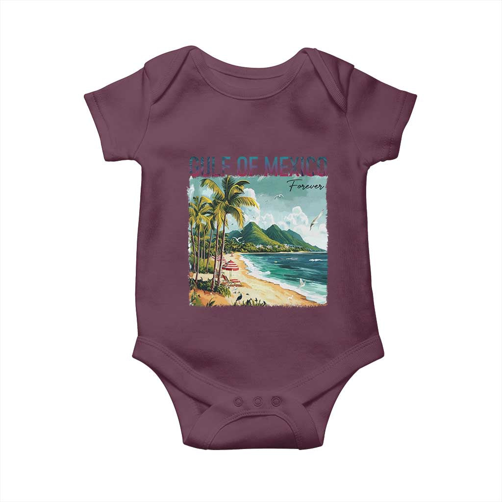 Gulf of Mexico Forever Baby Onesie Retro Beach