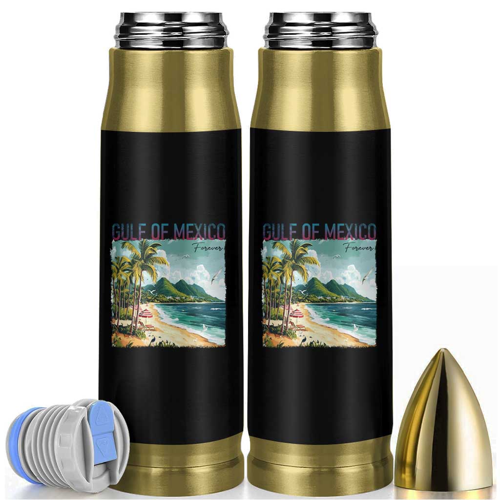 Gulf of Mexico Forever Bullet Tumbler Retro Beach
