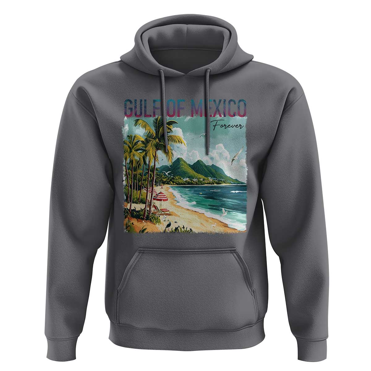 Gulf of Mexico Forever Hoodie Retro Beach
