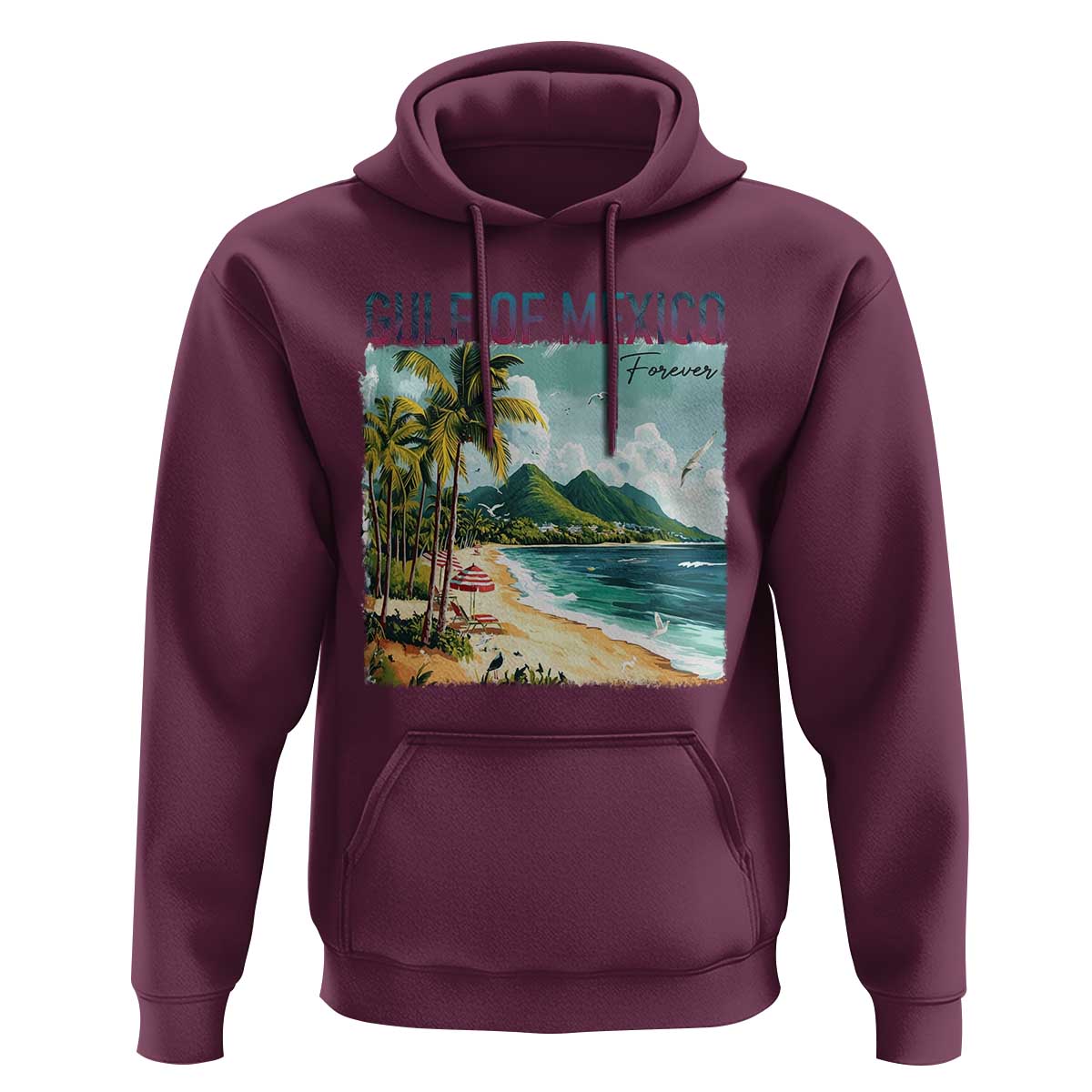Gulf of Mexico Forever Hoodie Retro Beach