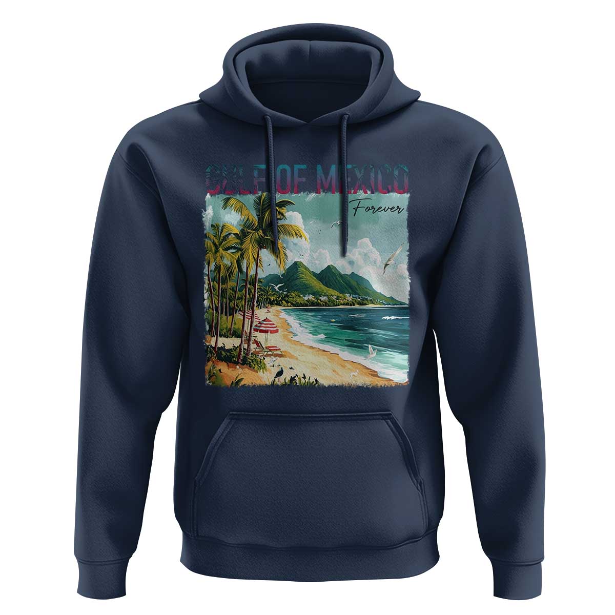 Gulf of Mexico Forever Hoodie Retro Beach