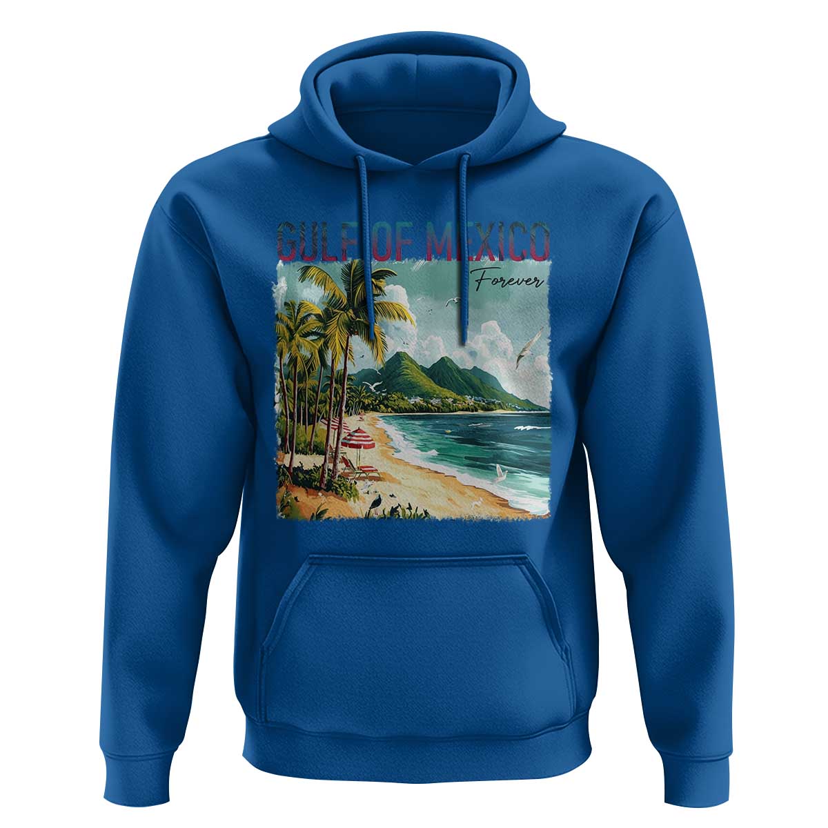 Gulf of Mexico Forever Hoodie Retro Beach