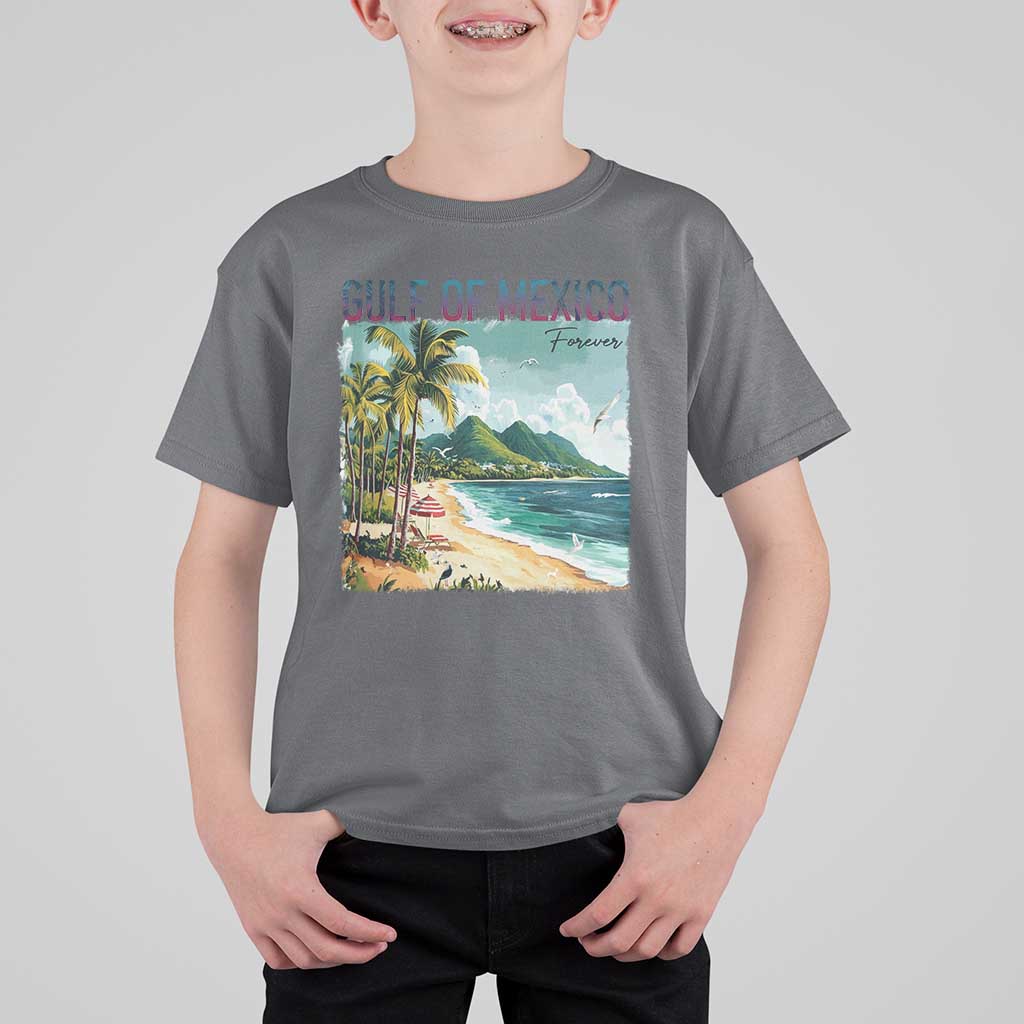 Gulf of Mexico Forever T Shirt For Kid Retro Beach