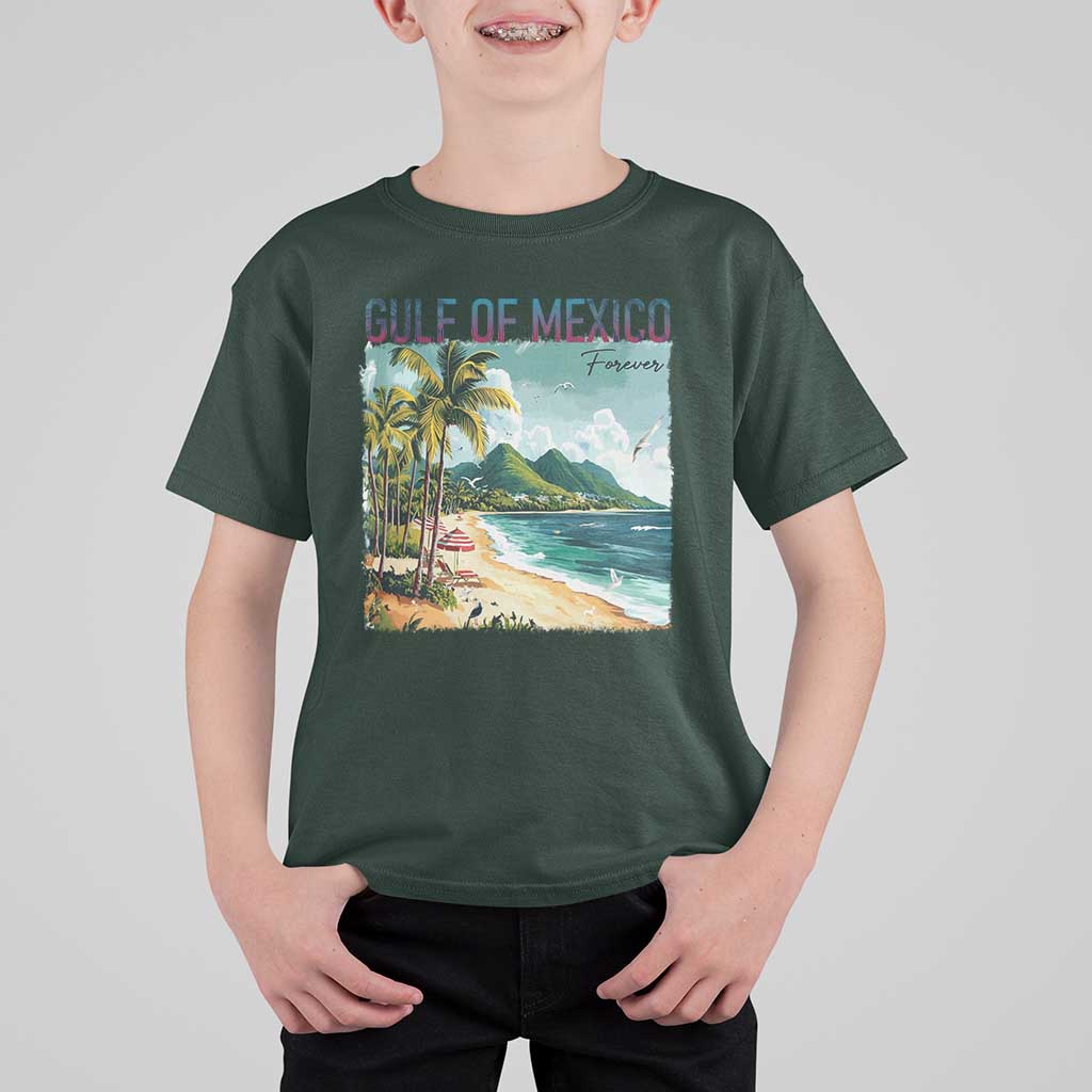 Gulf of Mexico Forever T Shirt For Kid Retro Beach