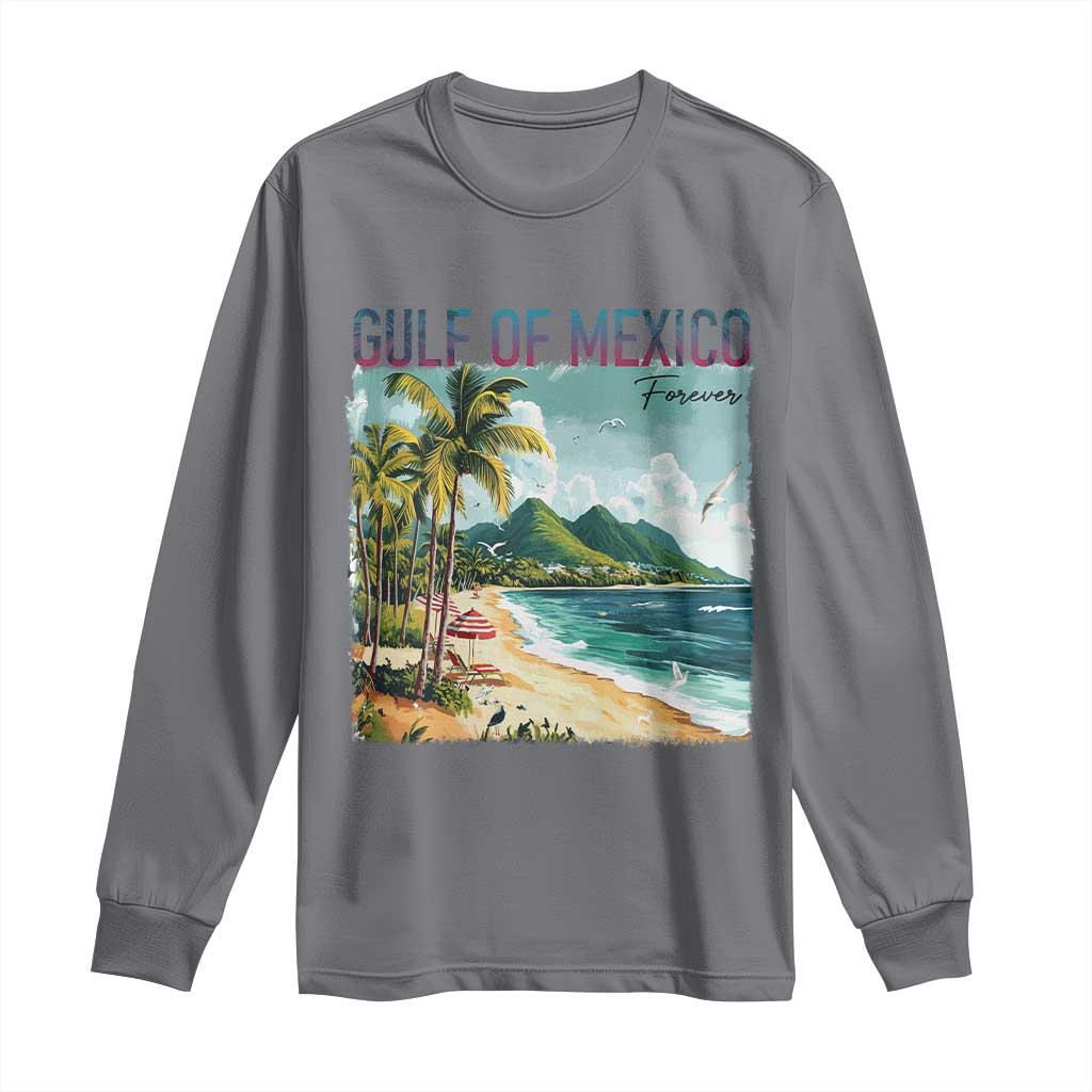 Gulf of Mexico Forever Long Sleeve Shirt Retro Beach
