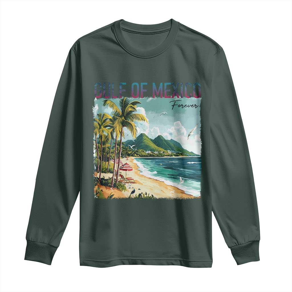 Gulf of Mexico Forever Long Sleeve Shirt Retro Beach