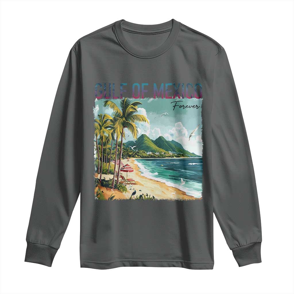 Gulf of Mexico Forever Long Sleeve Shirt Retro Beach