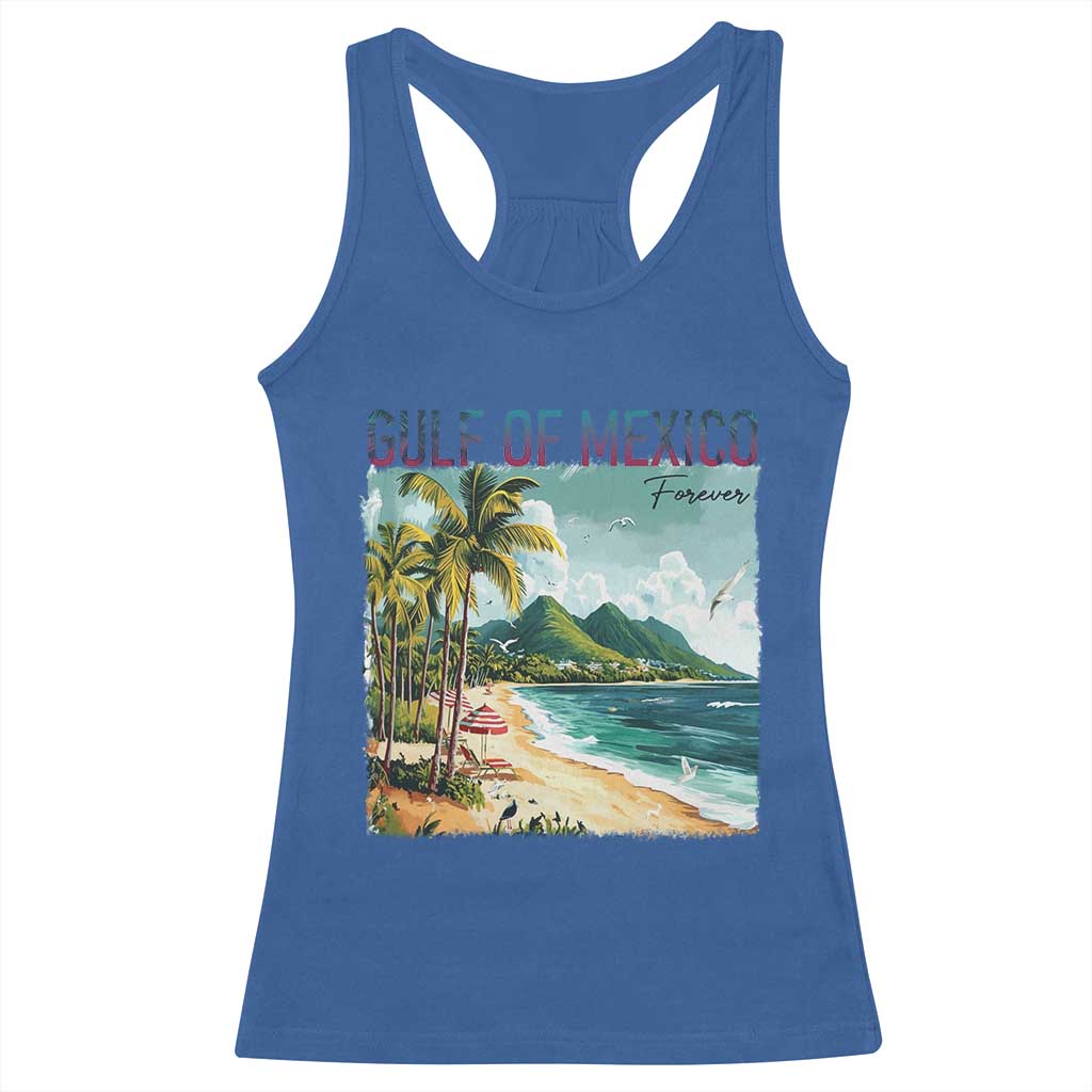 Gulf of Mexico Forever Racerback Tank Top Retro Beach