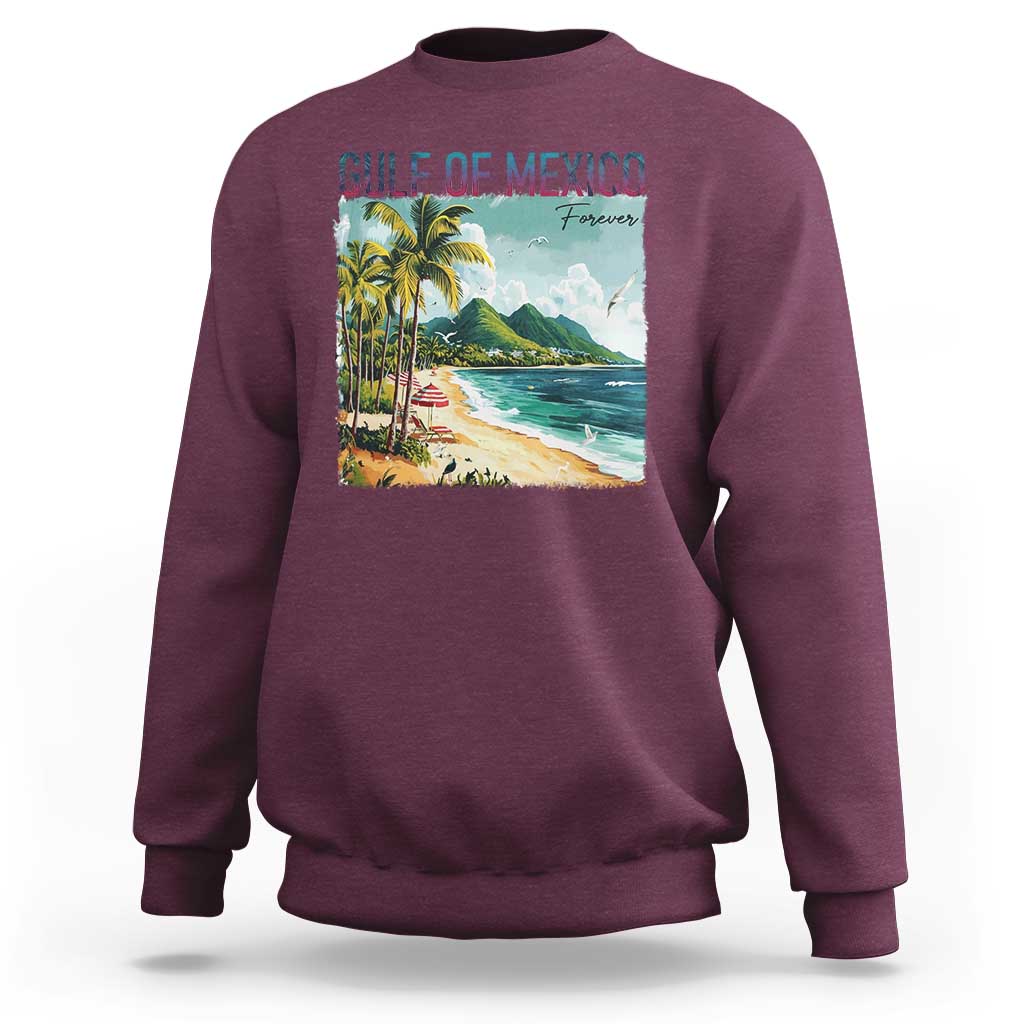 Gulf of Mexico Forever Sweatshirt Retro Beach