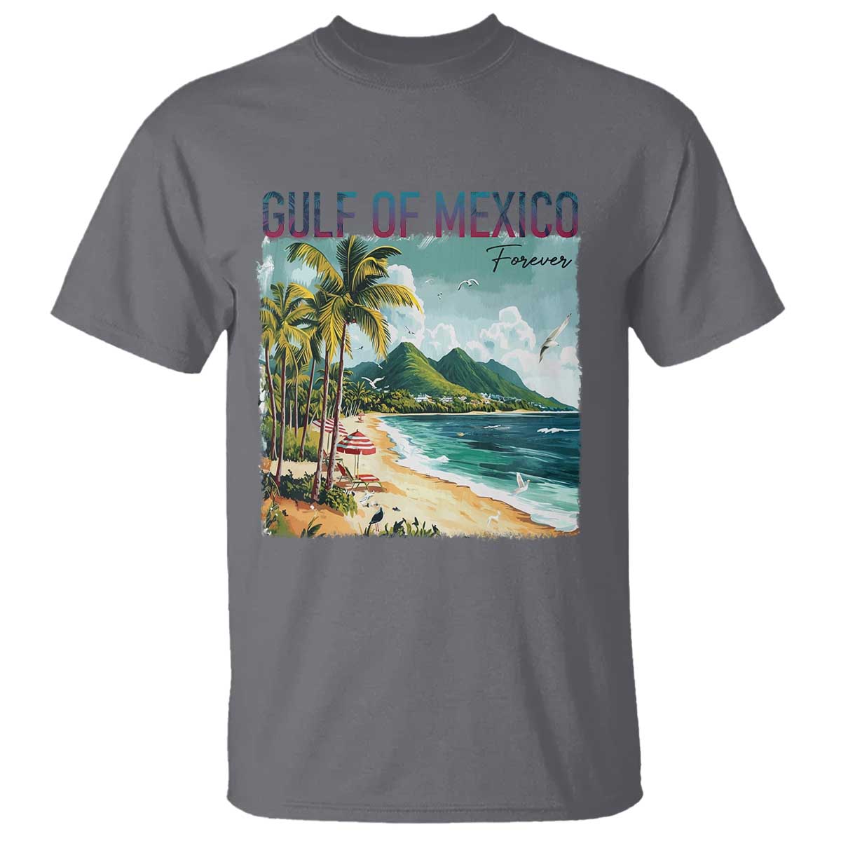 Gulf of Mexico Forever T Shirt Retro Beach