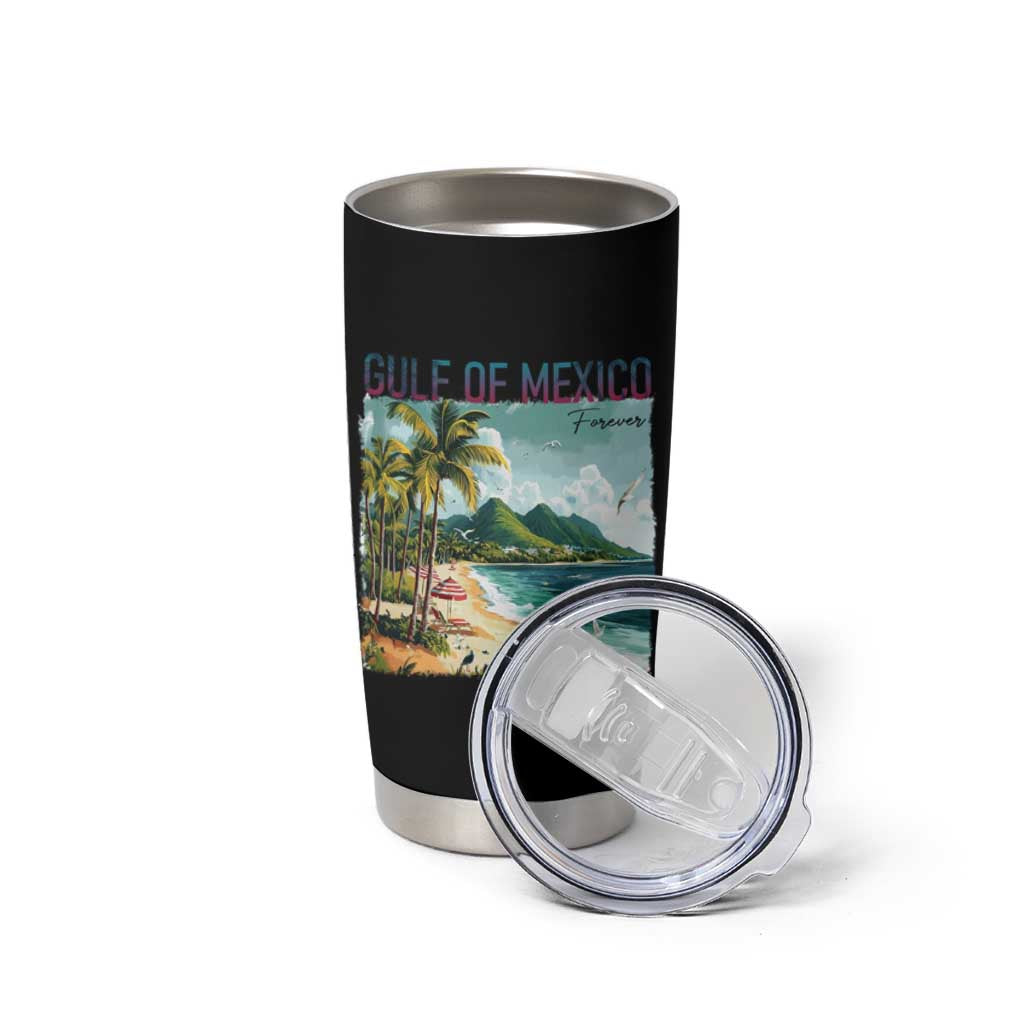 Gulf of Mexico Forever Tumbler Cup Retro Beach