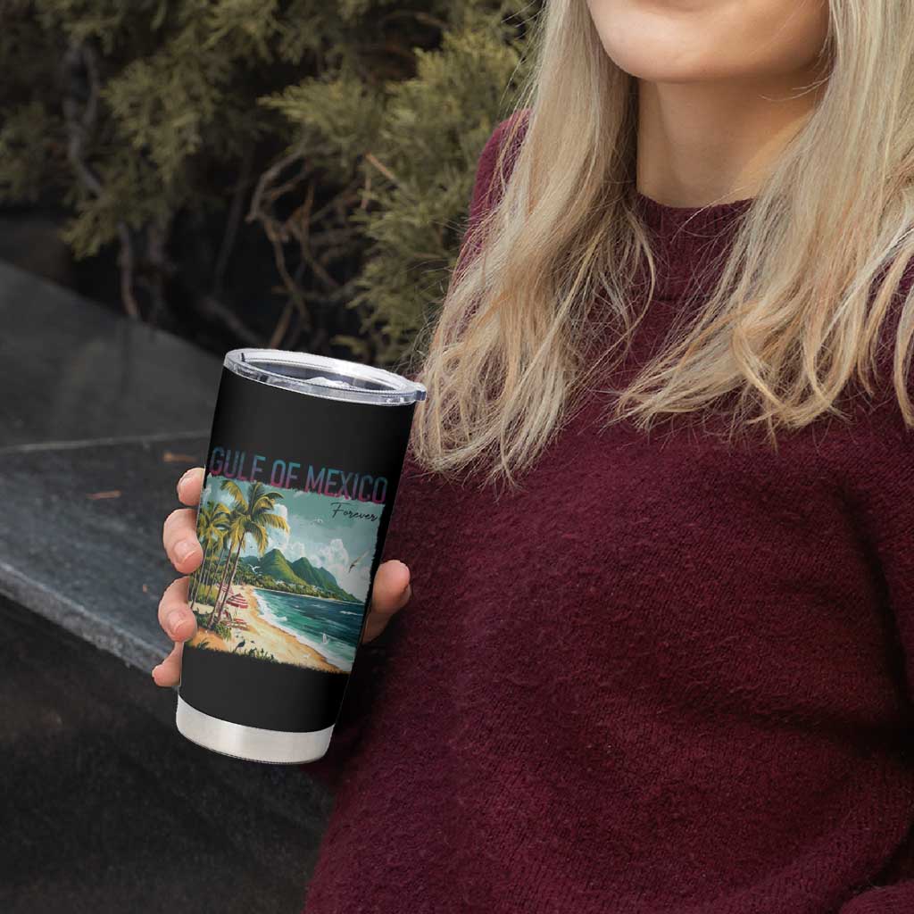 Gulf of Mexico Forever Tumbler Cup Retro Beach