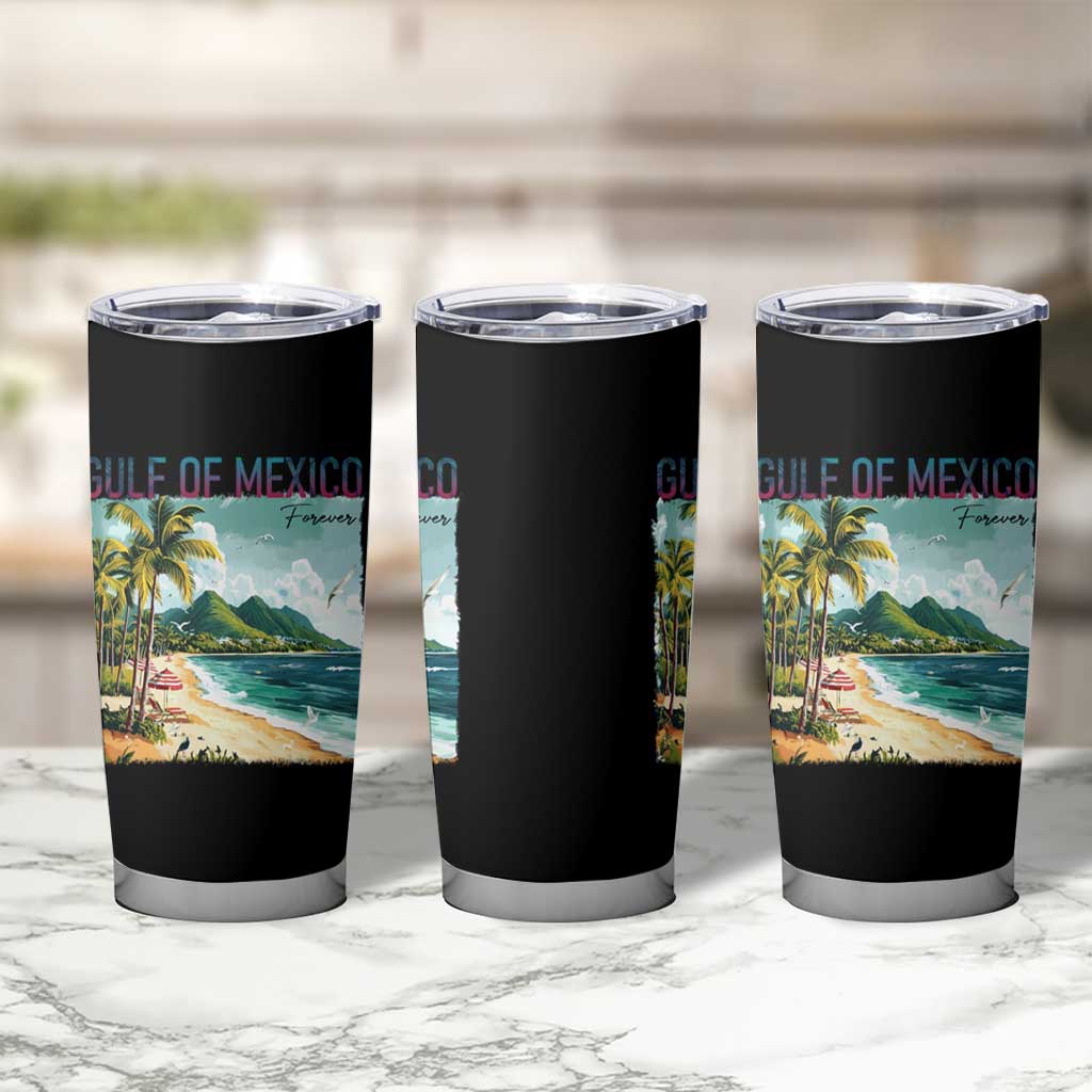 Gulf of Mexico Forever Tumbler Cup Retro Beach