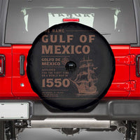 Gulf of Mexico Name Origin 1550 Spare Tire Cover Sailing Ship Retro Vintage