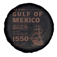 Gulf of Mexico Name Origin 1550 Spare Tire Cover Sailing Ship Retro Vintage