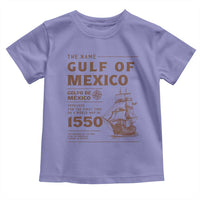 Gulf of Mexico Name Origin 1550 Toddler T Shirt Sailing Ship Retro Vintage