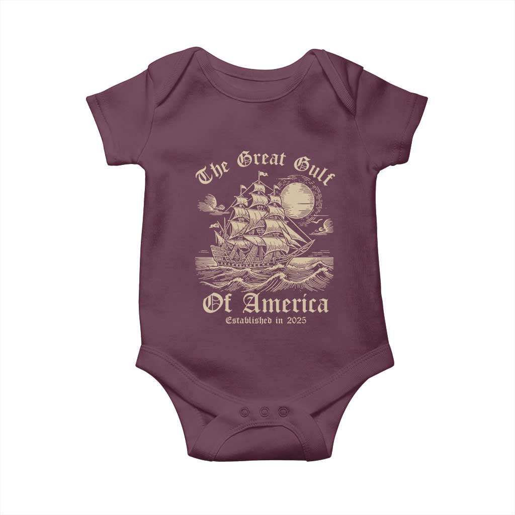 The Great Gulf Of America Baby Onesie Established in 2025