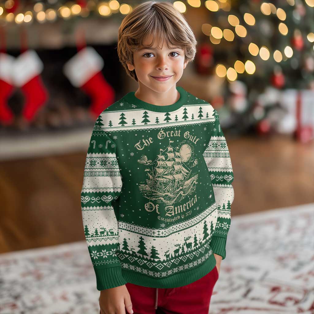 The Great Gulf Of USA Ugly Christmas Sweater Established in 2025 - Wonder Print Shop