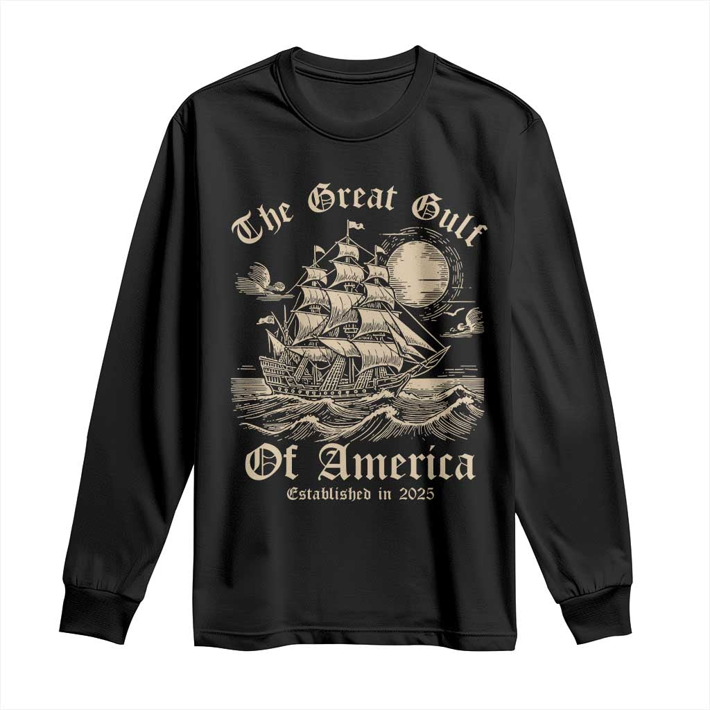 The Great Gulf Of America Long Sleeve Shirt Established in 2025