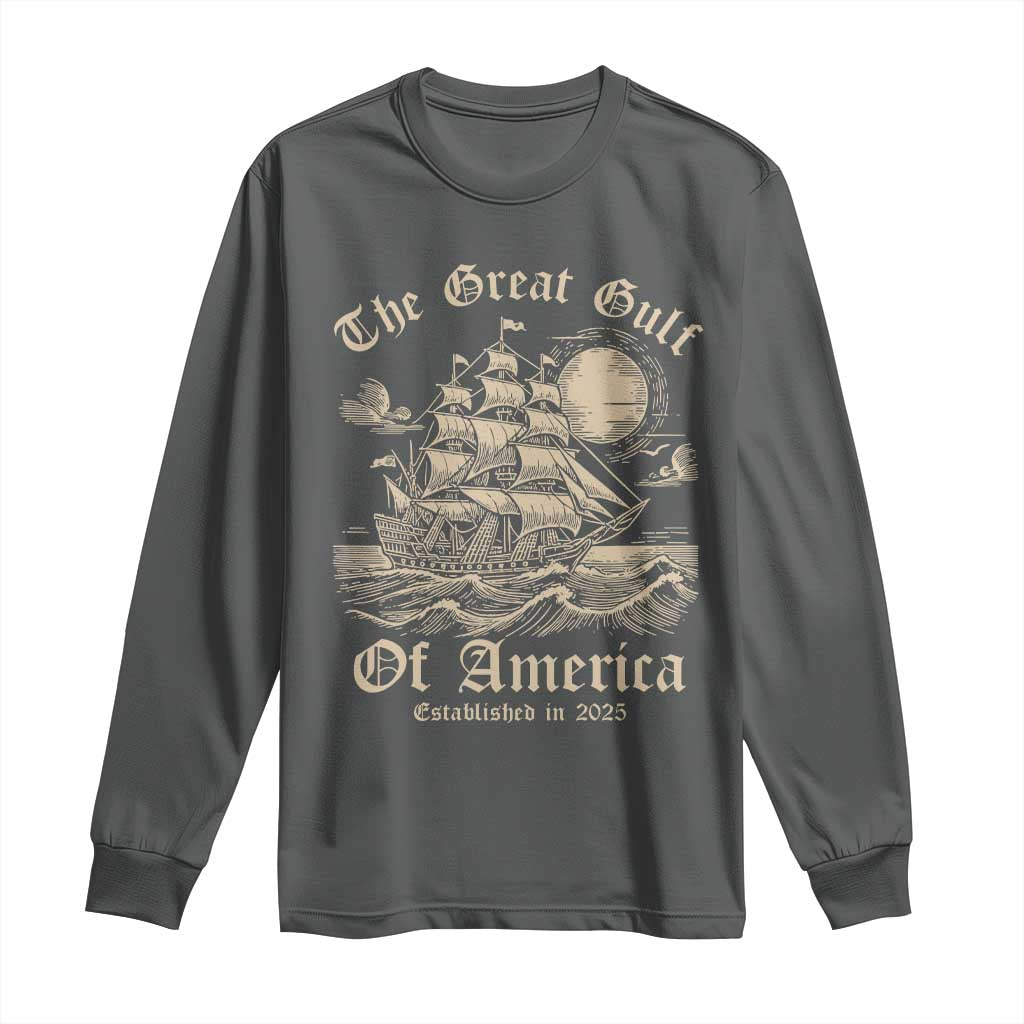 The Great Gulf Of America Long Sleeve Shirt Established in 2025