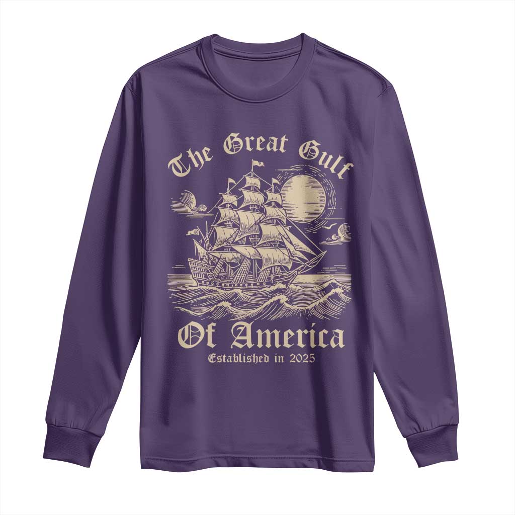 The Great Gulf Of America Long Sleeve Shirt Established in 2025