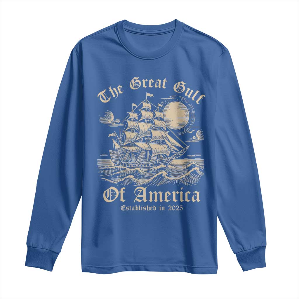 The Great Gulf Of America Long Sleeve Shirt Established in 2025