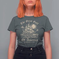 The Great Gulf Of America T Shirt For Women Established in 2025