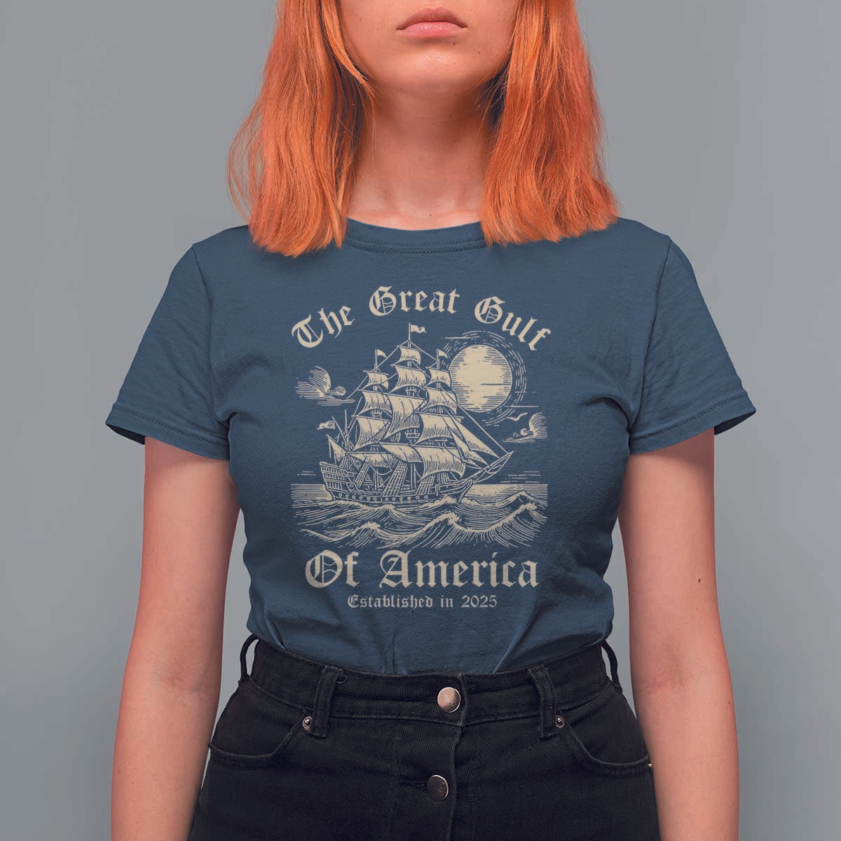 The Great Gulf Of America T Shirt For Women Established in 2025