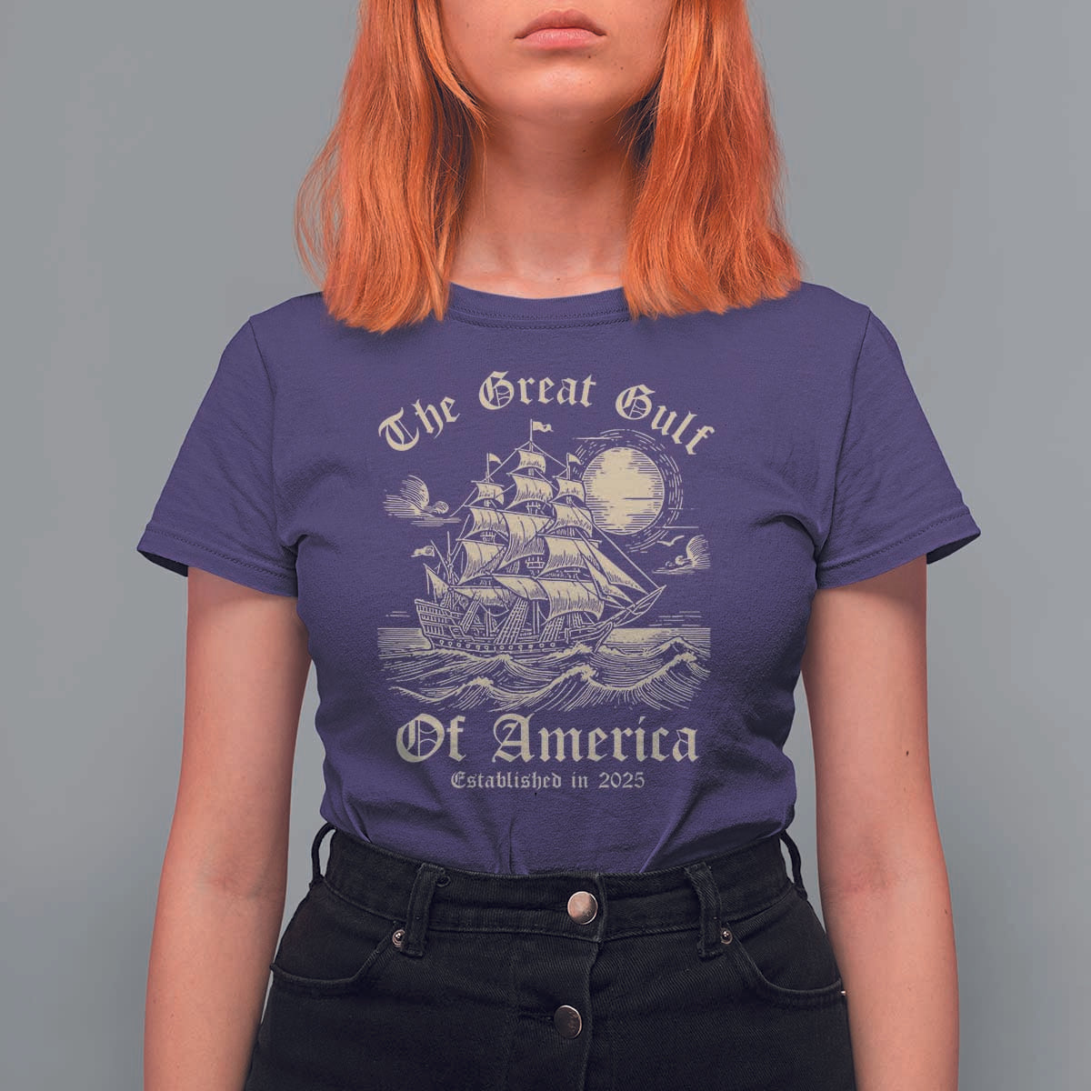 The Great Gulf Of America T Shirt For Women Established in 2025